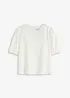 Blusa a maniche corte con pizzo, bonprix