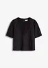 Blusa a maniche corte con pizzo, bonprix