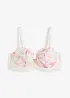 Reggiseno a balconcino con ricami stampati, bonprix