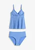 Tankini in materiale lucido (set 2 pezzi), bonprix