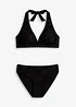 Bikini all'americana in tessuto a trama operata (set 2 pezzi), bonprix