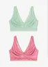 Bralette in materiale morbido Feel Comfort (pacco da 2), bonprix