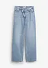 Jeans wide leg, vita media, bonprix