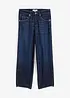 Jeans cropped a palloncino, vita media, bonprix