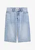 Bermuda in jeans, vita media, bonprix