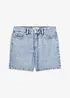 Bermuda in jeans, vita media, bonprix