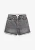 Shorts di jeans, vita alta, bonprix