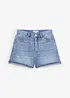 Shorts di jeans, vita alta, bonprix