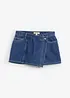 Gonna pantalone in jeans, vita media, bonprix