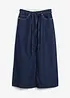 Gonna midi in jeans super soft, vita media, bonprix