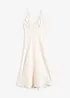 Abito lungo in satin fluente, bonprix