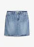 Gonna di jeans low stretch, vita media, bonprix