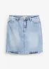 Gonna di jeans low stretch, vita media, bonprix