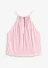 Top cropped con effetto metallizzato, bonprix