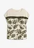 Maglia oversize con applicazione di pizzo sullo scollo, bonprix