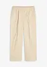Pantaloni con pinces in cotone elasticizzato, bonprix