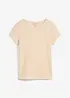 T-shirt in crêpe strutturato, bonprix