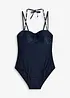 Costume intero con ferretto in materiale lucido, bonprix