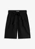 Shorts in twill con cintura da annodare, bonprix