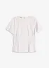 Maglia in  jersey crêpe con dettagli smock, bonprix