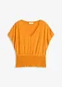 Maglia con fondo smock, bonprix