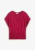 Maglia con fondo smock, bonprix