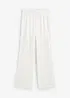 Pantaloni con elastico in vita e pizzo, bonprix
