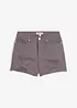 Shorts a vita alta in twill, bonprix