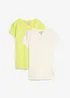 T-shirt in puro cotone biologico (pacco da 2), bonprix
