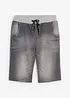 Bermuda di jeans in felpa con elastico in vita, regular fit, bonprix