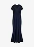 Abito lungo con pizzo e mesh, bonprix