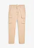 Pantaloni elasticizzati con puro cotone regular fit, straight, bonprix