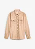 Camicia a maniche lunghe in puro cotone effetto lavato, bonprix