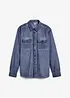 Camicia a maniche lunghe in puro cotone effetto lavato, bonprix