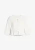 Blazer prémaman corto in satin, bonprix