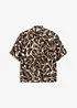 Blusa fantasia effetto lino, bonprix