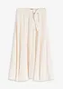 Gonna in twill con tessuto fluente misto viscosa, bonprix