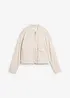 Giubbotto bomber effetto lino, bonprix