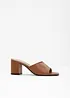 Mules in pelle, bonprix