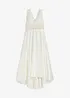 Abito da sposa in satin lucido con pizzo, bonprix