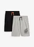 Pantaloni corti di jersey con cotone biologico (pacco da 2), bonprix