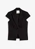 Blazer a maniche corte in satin di cotone, bonprix