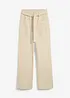 Pantaloni cropped con cinta comoda in puro cotone, bonprix