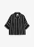 Camicia a maniche corte  in crêpe strutturato, bonprix