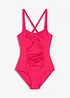 Costume intero in materiale lucido con effetto modellante medio, bonprix