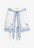 Shorts in puro lino con stampa floreale, bonprix