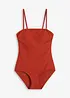 Costume intero in tessuto operato con effetto modellante medio, bonprix