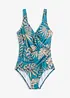Costume intero con effetto modellante medio, taglia lunga, bonprix