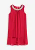 Abito in chiffon con applicazione di strass, bonprix