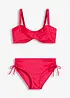 Bikini a balconcino (set 2 pezzi) in materiale lucido, bonprix